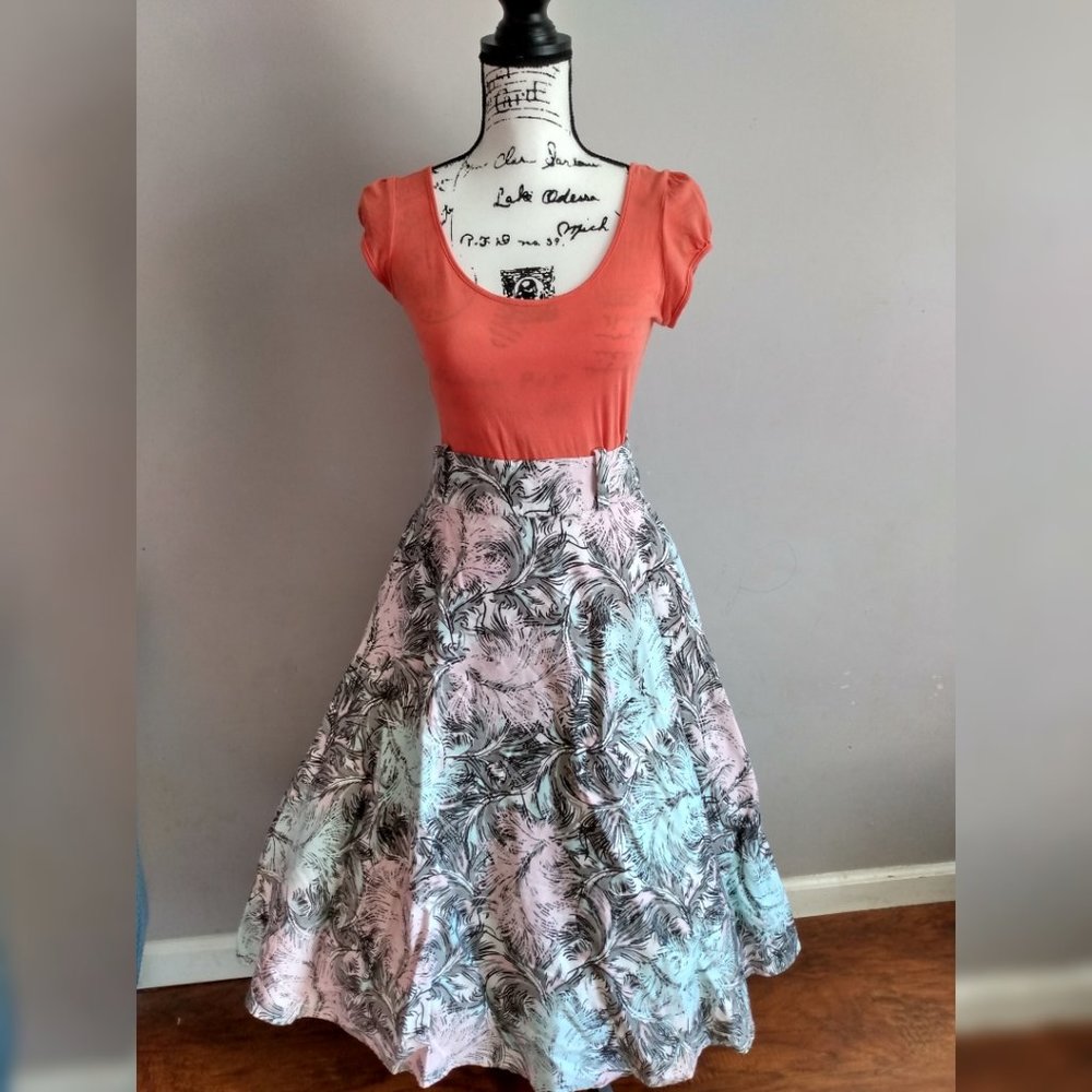 Feathered Circle Skirt